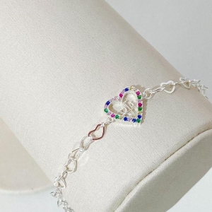 PULSEIRA CRAVEJADA CORAÇÃO / FÉ