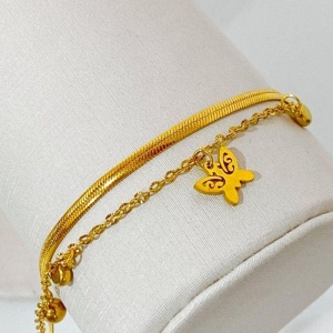 PULSEIRA DUPLA FITA / BORBOLETA