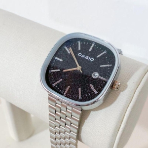 RELOGIO CASIO PRATA FUNDO PRETO