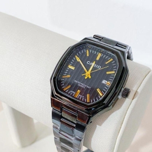 RELOGIO CASIO PRETO COM PONTEIRO DOURADO