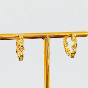 BRINCO ARGOLA COM ZIRCONIAS