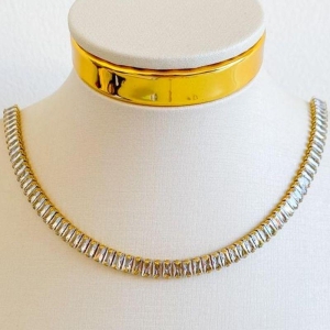 CHOCKER RIVIERA BAGUETE STEEL
