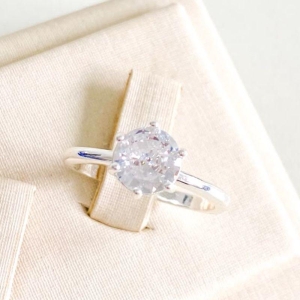ANEL SOLITARIO ZIRCONIA G