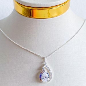 COLAR GOTA ZIRCONIA CRISTAL