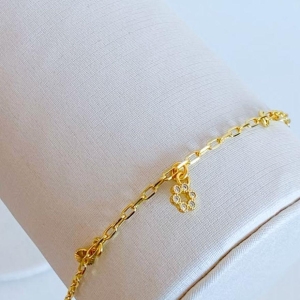 PULSEIRA COM FLOR CRAVEJADA