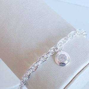 PULSEIRA ELOS ENTRELAÇADOS C/ PINGENTE