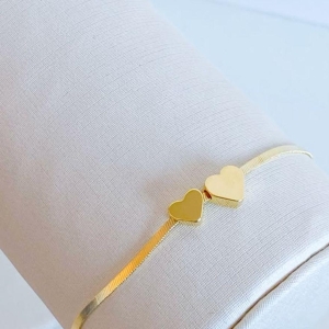 PULSEIRA FITA C/ 2 CORAÇÕES