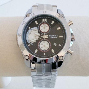 RELOGIO CASIO REDONDO COM FUNDO PRETO