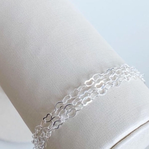 PULSEIRA TRIPLA ELOS CORAÇÕES