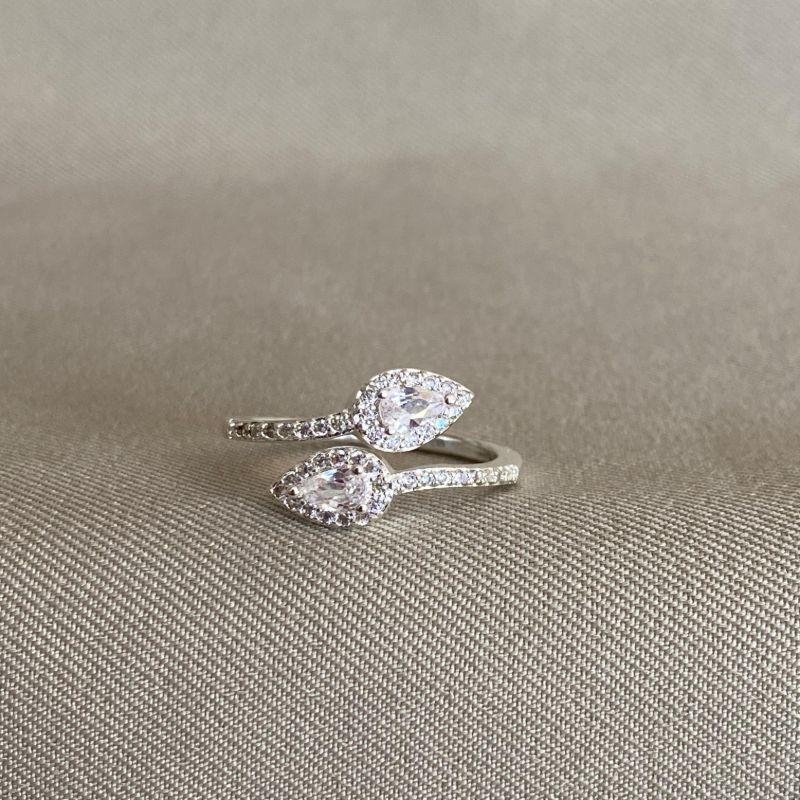 ANEL 2 GOTAS COM ZIRCÔNIA