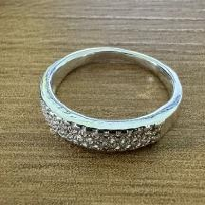 ANEL 3 FILAS DE ZIRCONIAS 