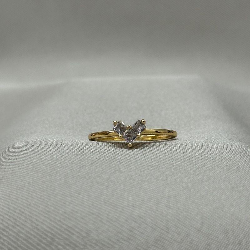 ANEL CORAÇÃO DE ZIRCONIAS