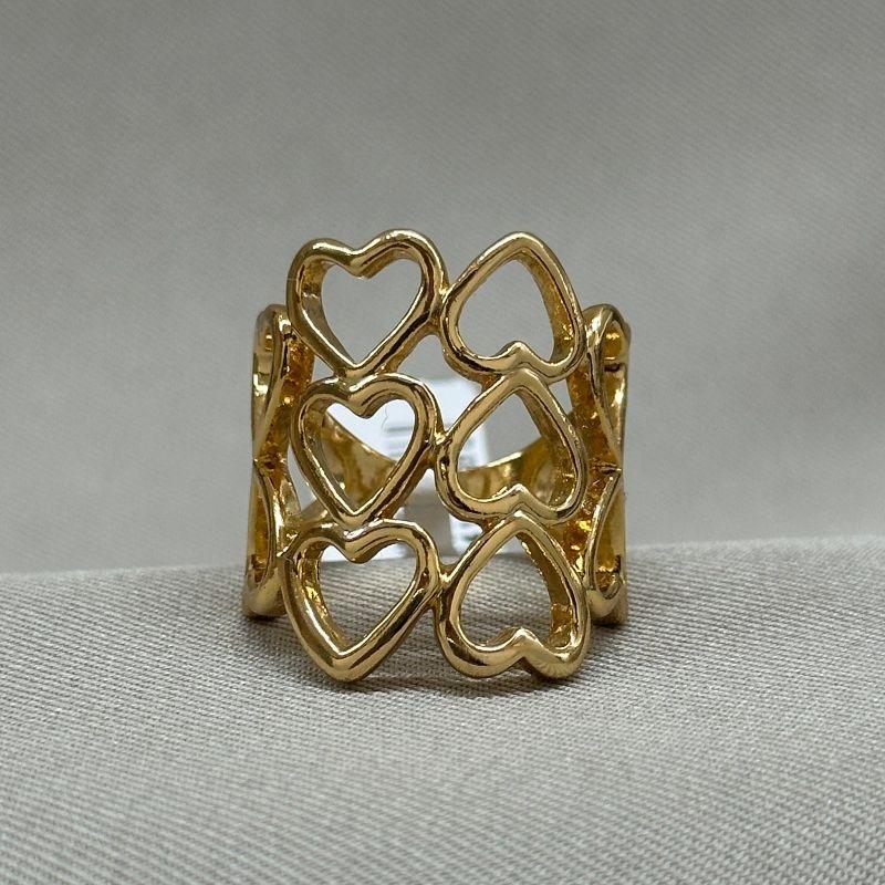 ANEL CORAÇÕES VAZADOS