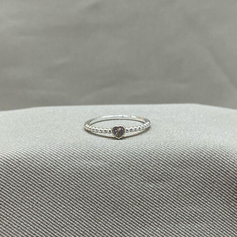 ANEL CRAQUELADO ZIRCONIA CORAÇÃO