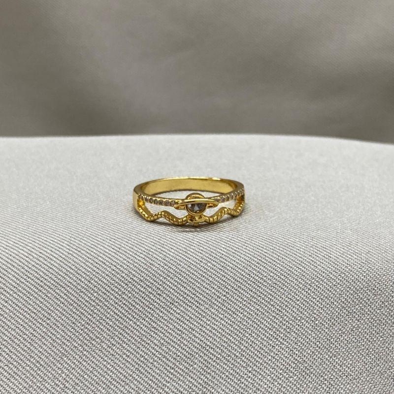 ANEL DUPLO CRAVEJADO COM ZIRCONIAS