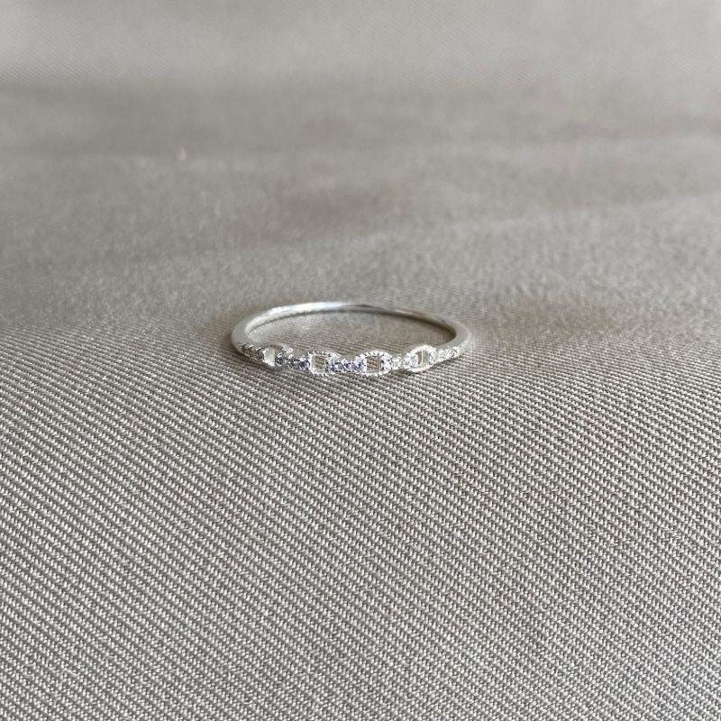 ANEL ELO CORRENTE CRAVEJADO