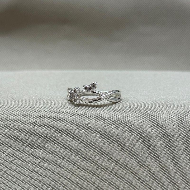 ANEL FALANGE BORBOLETA CRAVEJADA