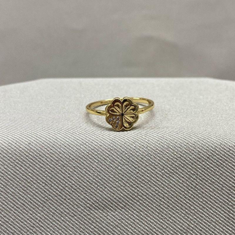 ANEL FLOR COM ZIRCONIAS