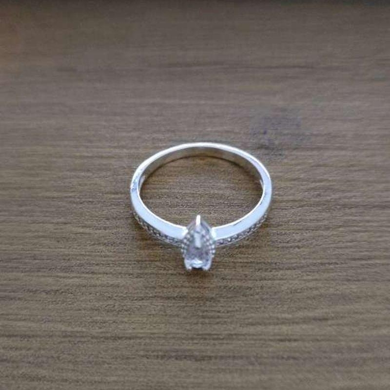 ANEL GOTA ZIRCONIA CRAVEJADO