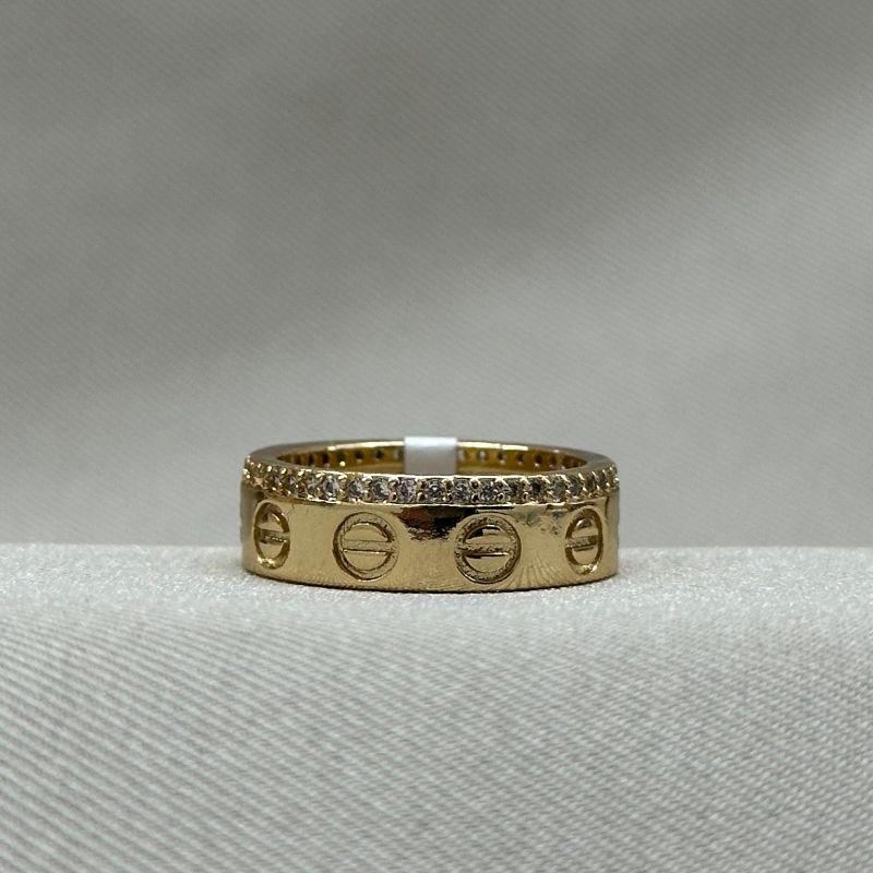 ANEL INSPIRAÇÃO CARTIER CRAVEJADO