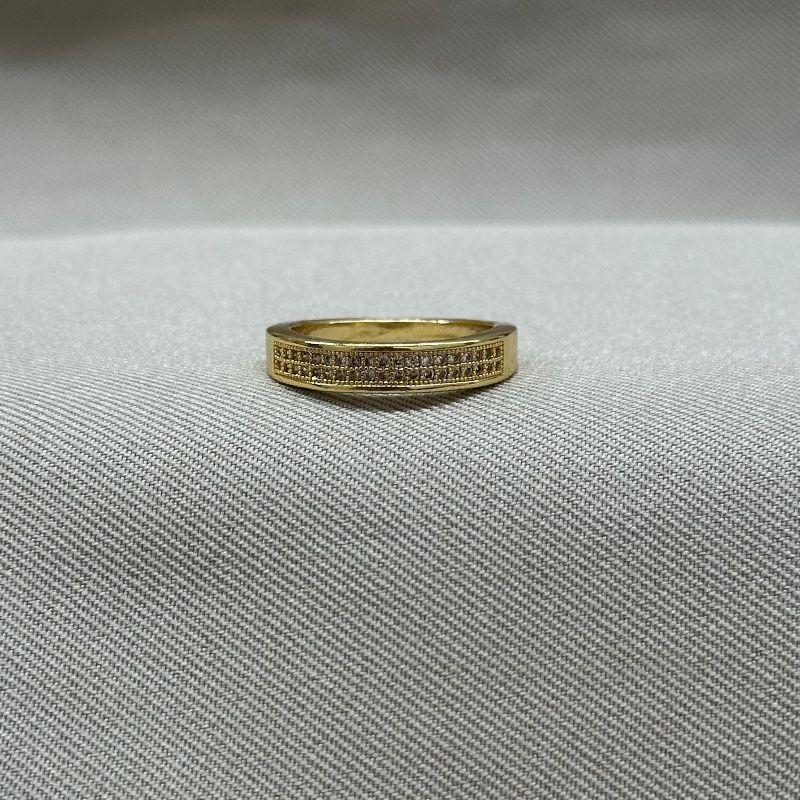 ANEL MEIA ALIANÇA CRAVEJADO