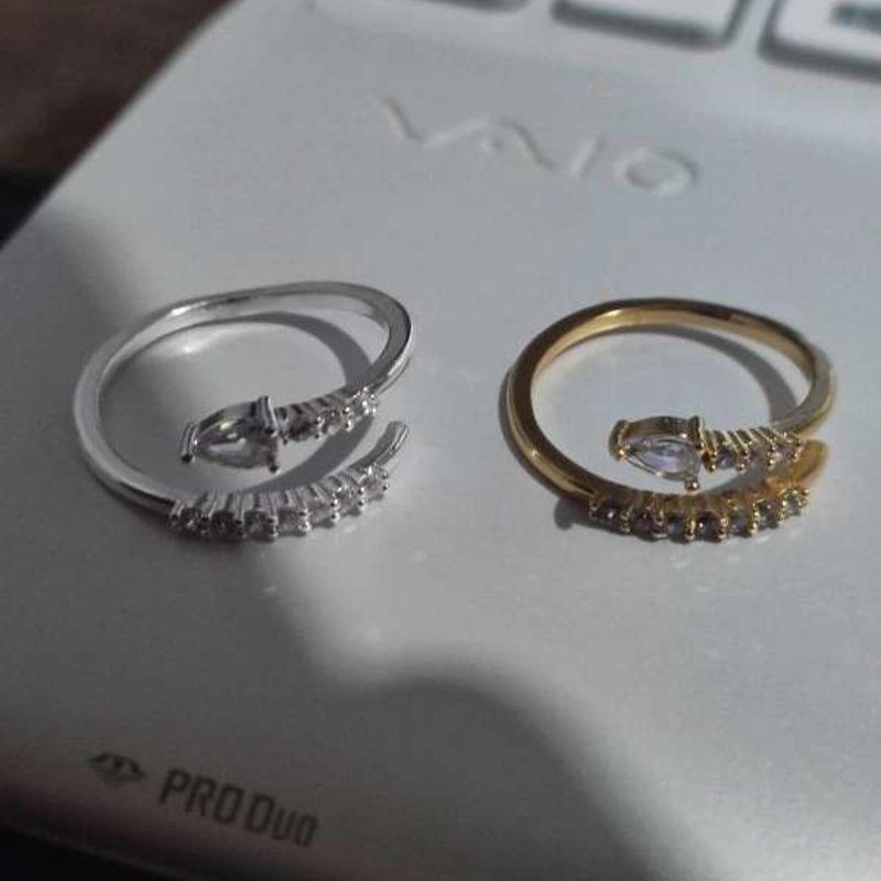 ANEL PONTA COM ZIRCONIA CRAVEJADO