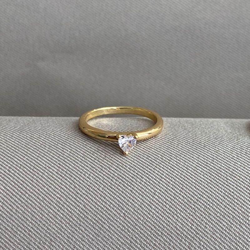 ANEL SOLITARIO CORAÇÃO