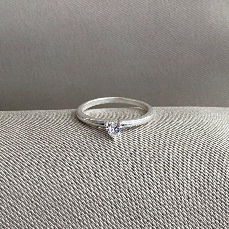 ANEL SOLITARIO CORAÇÃO