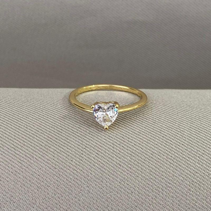 ANEL SOLITARIO CORAÇÃO