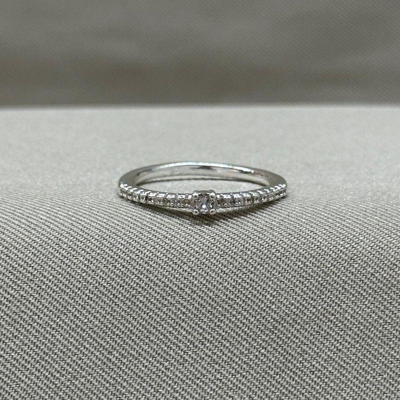 ANEL SOLITARIO CRAVEJADO