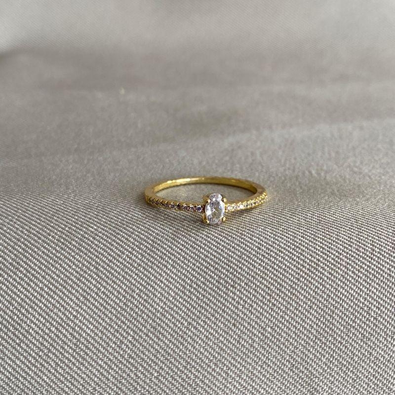 ANEL SOLITARIO CRAVEJADO