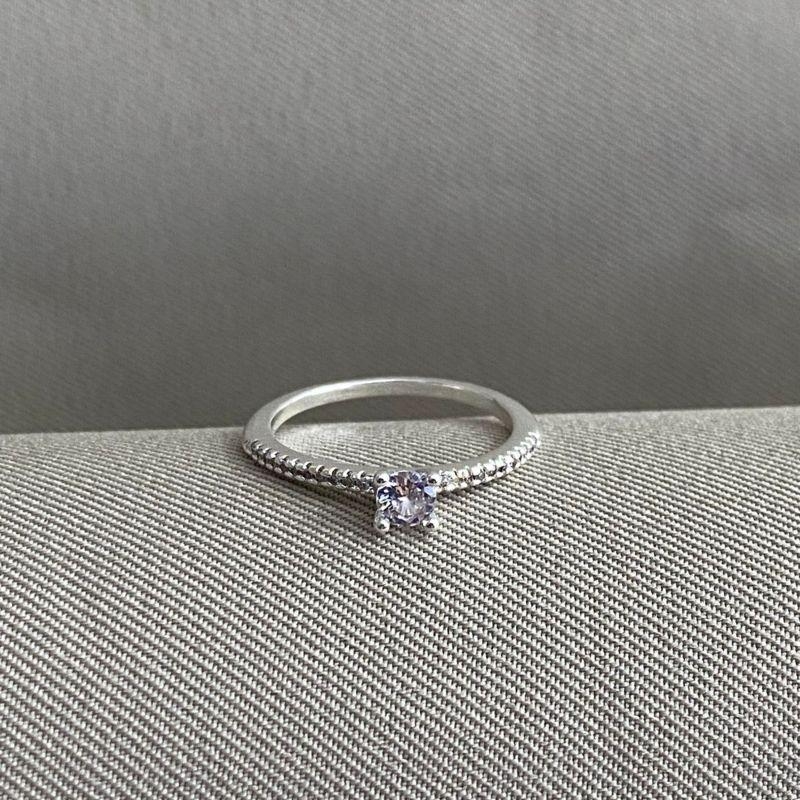 ANEL SOLITARIO CRAVEJADO