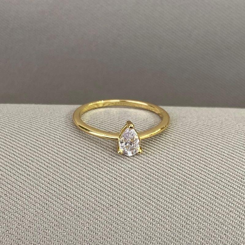 ANEL SOLITARIO GOTINHA