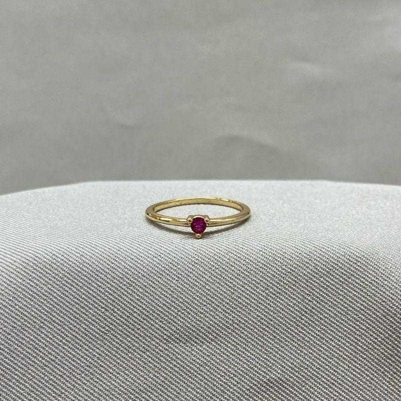 ANEL SOLITARIO ZIRCONIA PINK