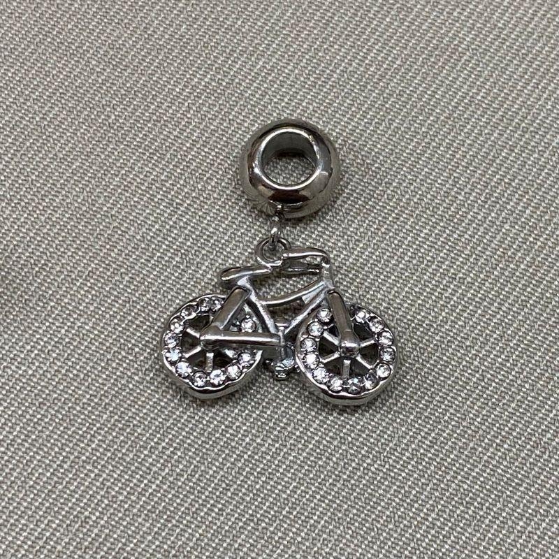 BERLOQUE PENDURICALHO BICICLETA CRAVEJADA CRISTAL