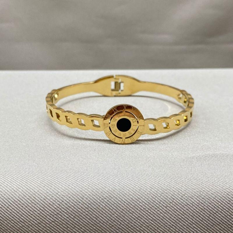 BRACELETE ALGARISMO COM DETALHES VAZADOS STEEL