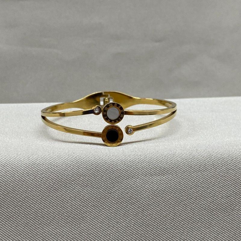 BRACELETE COM ALGARISMO DUPLO STEEL