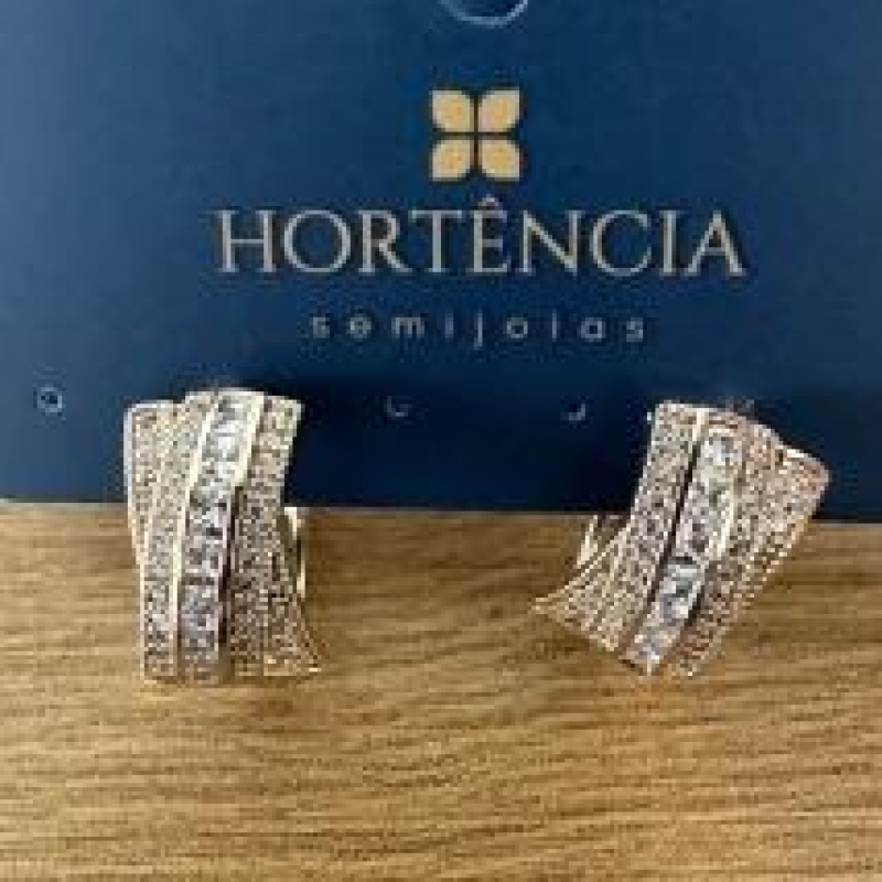 BRINCO ARGOLA 4 FILAS CRAVEJADAS 