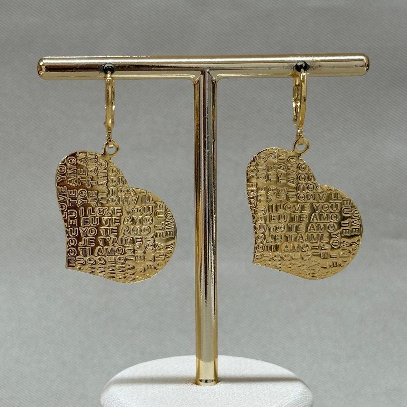 BRINCO ARGOLA CLICK CORAÇÃO I LOVE YOU