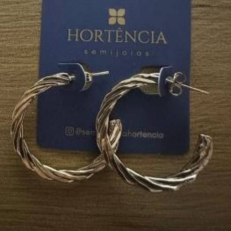 BRINCO ARGOLA CORDA ACHATADA