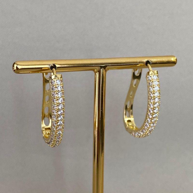 BRINCO ARGOLA CRAVEJADA