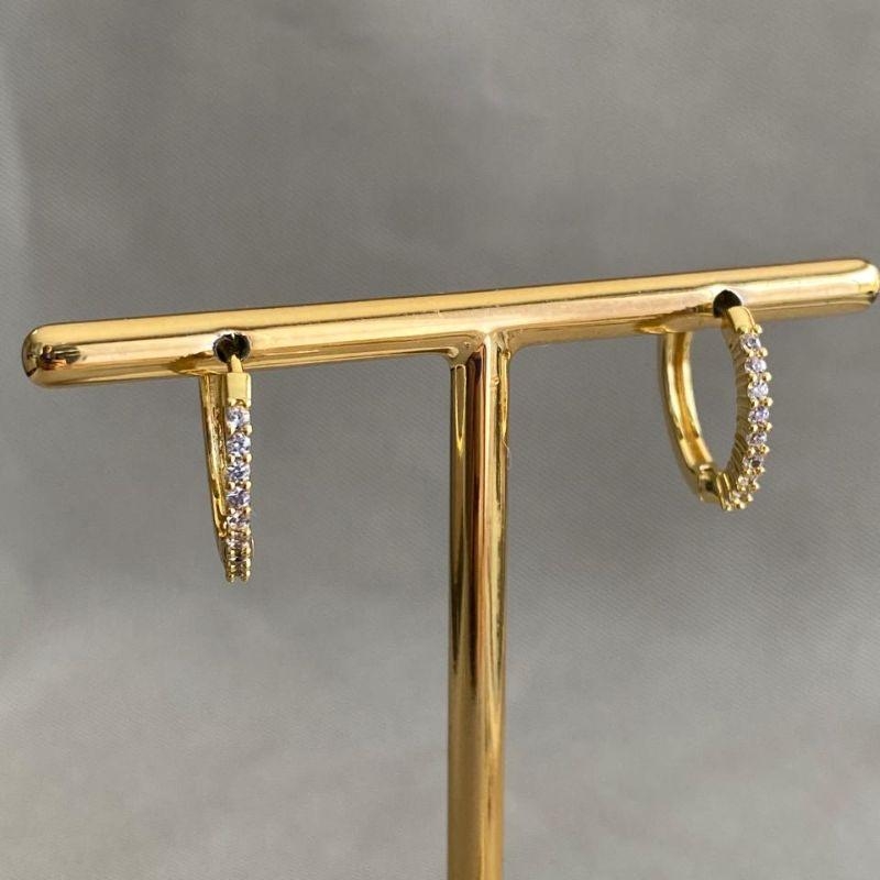 BRINCO ARGOLA CRAVEJADO