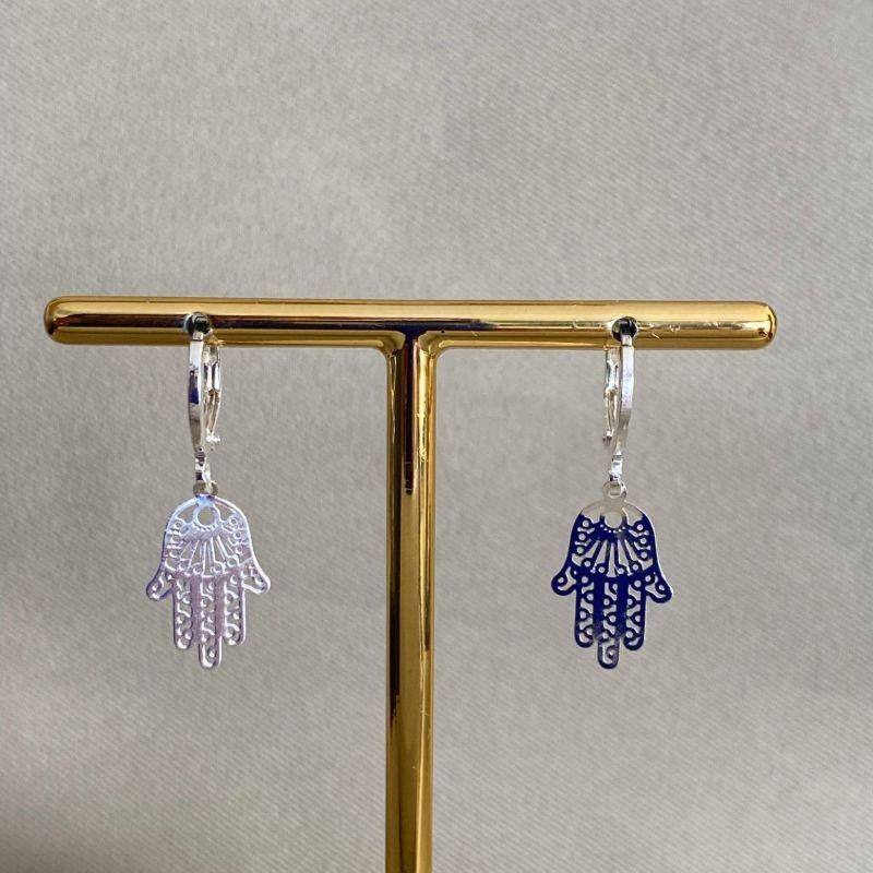 BRINCO ARGOLA MÃO DE FATIMA