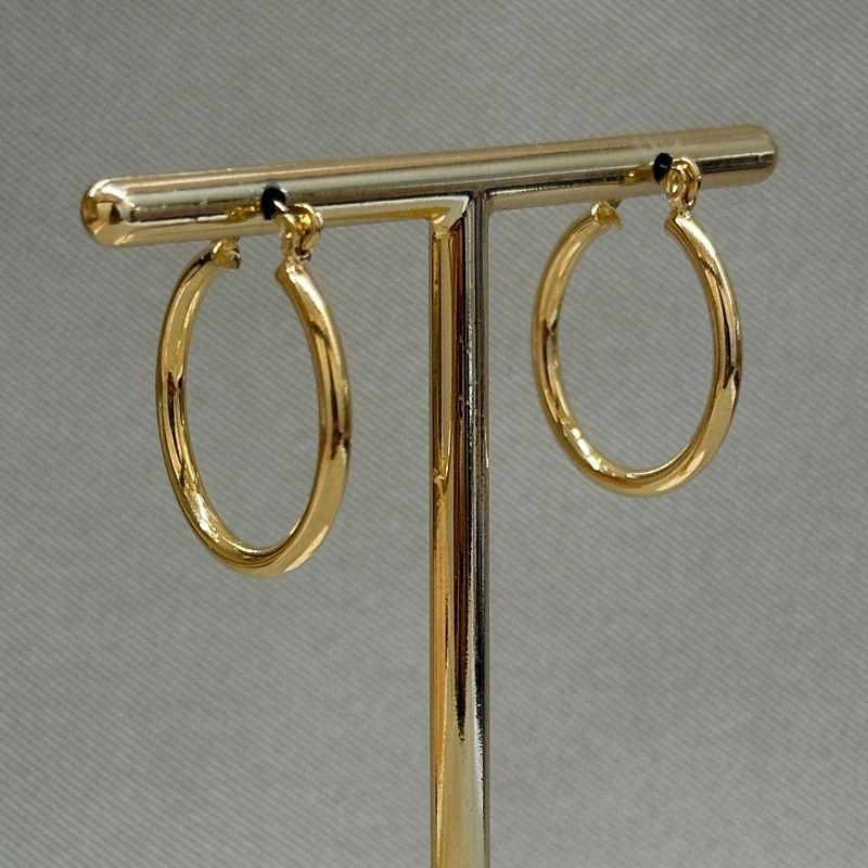 BRINCO ARGOLA MEDIA TUBO FECHO ITALIANO