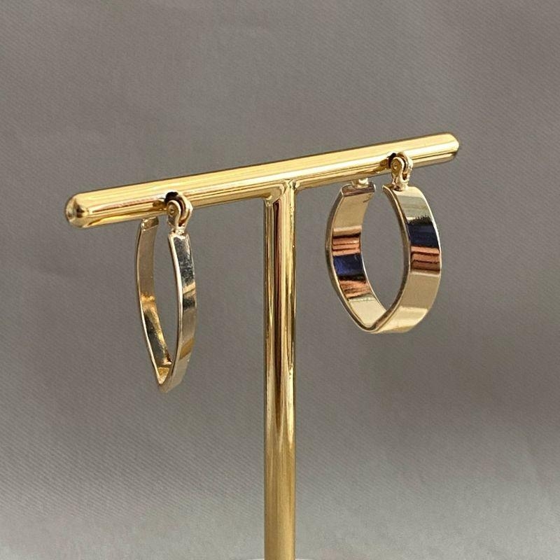 BRINCO ARGOLA OVAL FECHO ITALIANO