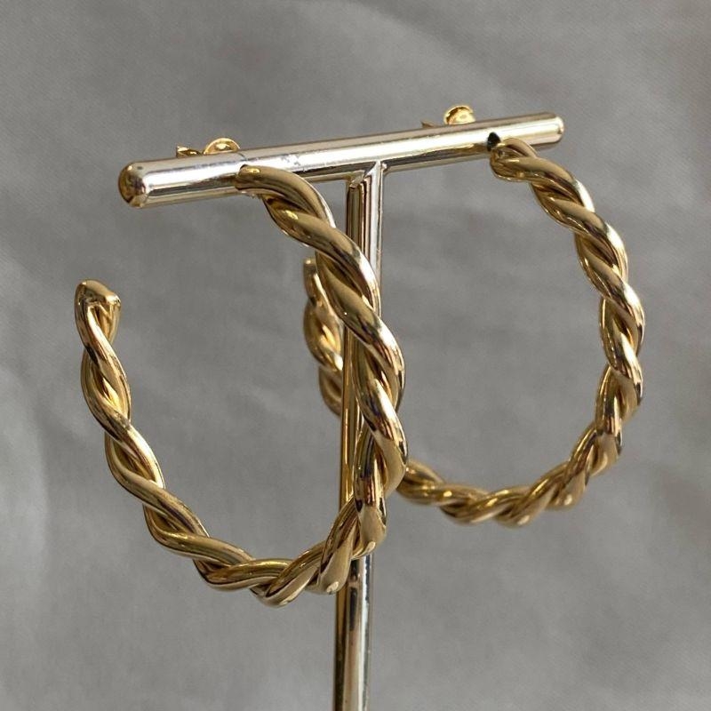 BRINCO ARGOLA TRANÇADA