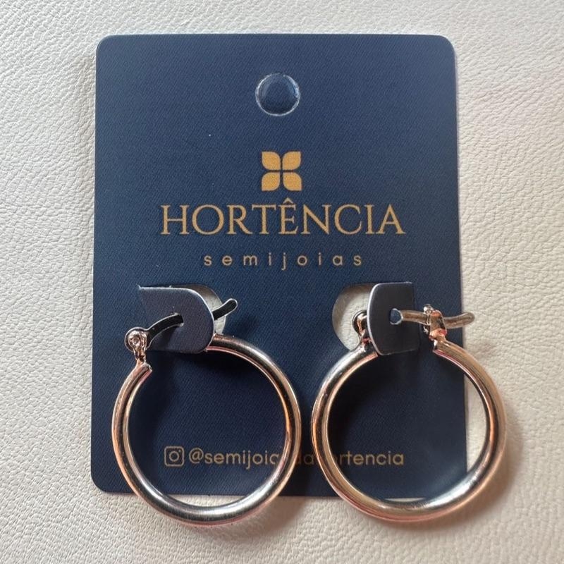 BRINCO ARGOLA TUBO 19MM FECHO ITALIANO