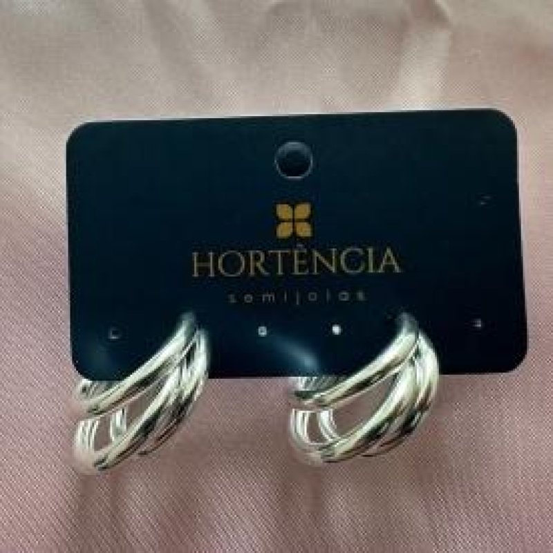 BRINCO ARGOLA TUBO TRIPLA