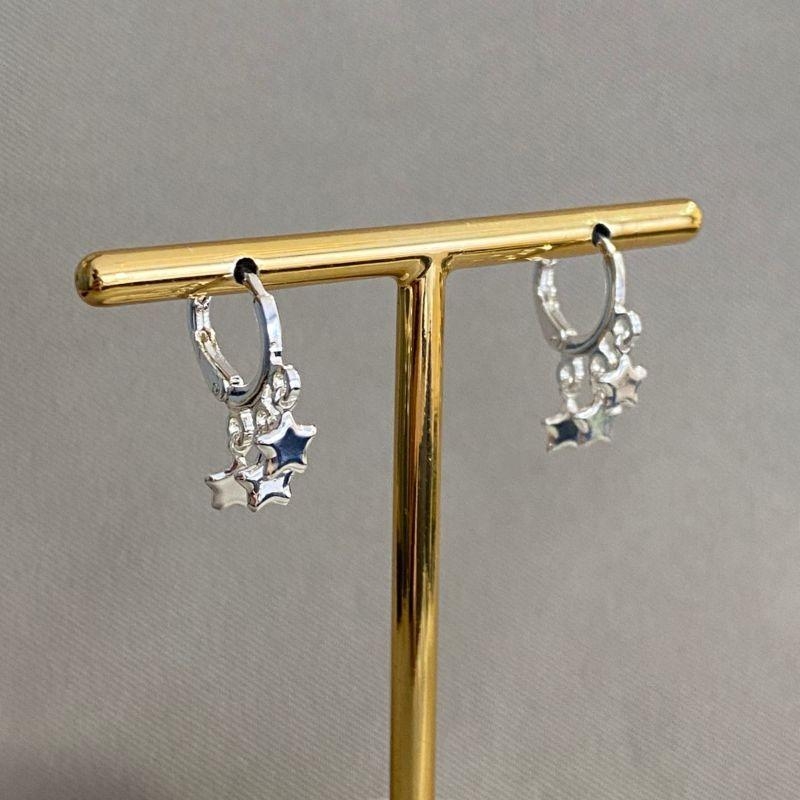 BRINCO ARGOLINHA 3 ESTRELAS