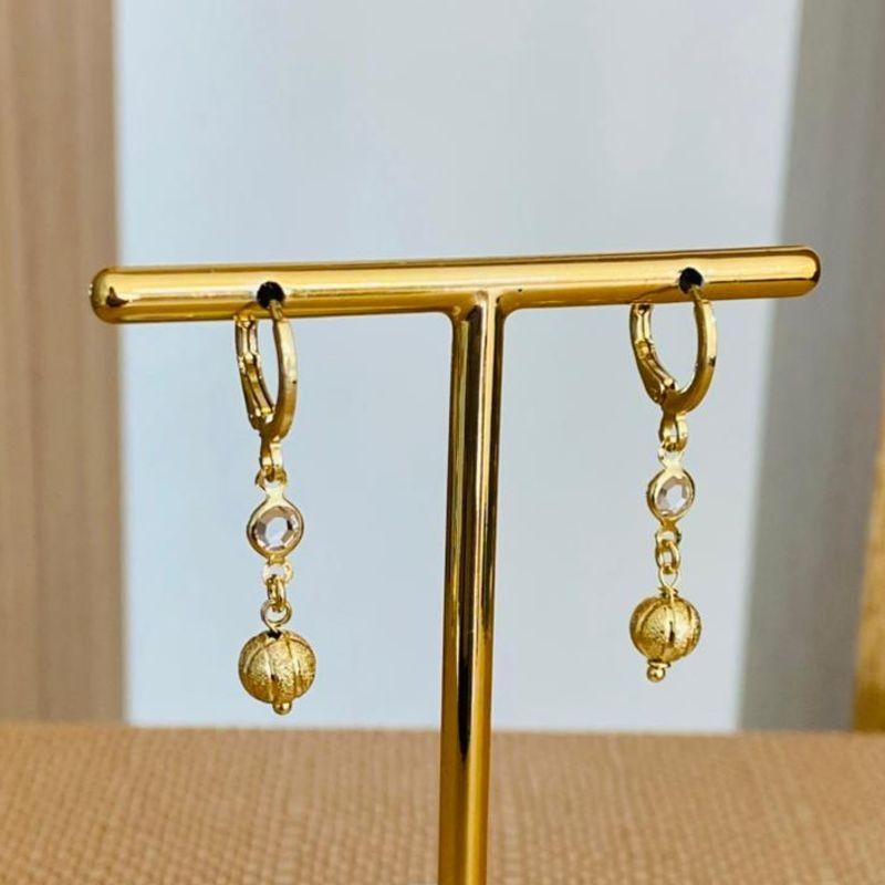 BRINCO ARGOLINHA ARTICULAVEL BOLINHA